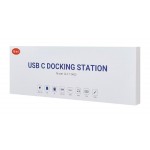 POWERTECH docking station CAB-UC080, 10 θυρών, βάση laptop, USB-C, γκρι POWERTECH docking station CAB-UC080, 10 θυρών, βάση laptop, USB-C, γκρι