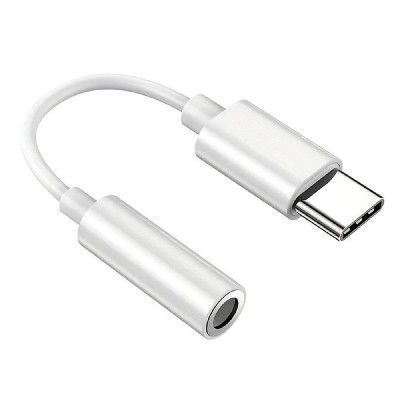POWERTECH αντάπτορας USB-C σε 3.5mm CAB-UC084, λευκός POWERTECH αντάπτορας USB-C σε 3.5mm CAB-UC084, λευκός