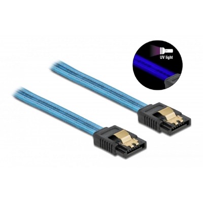 POWERTECH Καλώδιο SATA III 7pin CAB-W036, με UV επίστρωση, 0.7m, πράσινο POWERTECH Καλώδιο SATA III 7pin CAB-W036, με UV επίστρωση, 0.7m, πράσινο