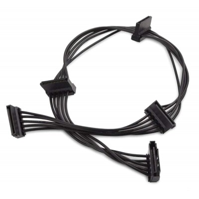 POWERTECH καλώδιο SATA 15pin σε 4x SATA 15pin CAB-W038, 40cm, μαύρο POWERTECH καλώδιο SATA 15pin σε 4x SATA 15pin CAB-W038, 40cm, μαύρο