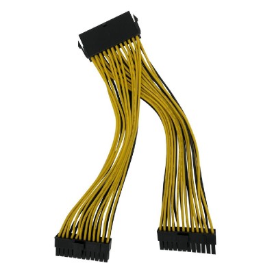 POWERTECH καλώδιο μητρικής 24pin σε 2x 24pin CAB-W042, 0.20m POWERTECH καλώδιο μητρικής 24pin σε 2x 24pin CAB-W042, 0.20m