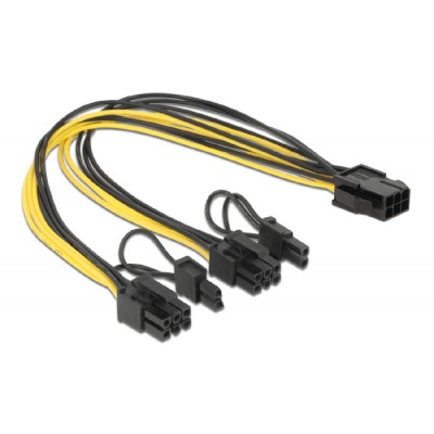 POWERTECH καλώδιο PCIe 6pin σε 2x 8pin CAB-W044, 30cm POWERTECH καλώδιο PCIe 6pin σε 2x 8pin CAB-W044, 30cm