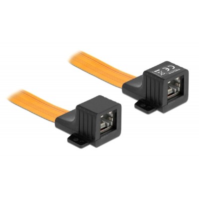 POWERTECH καλώδιο RJ45 U/UTP CAT 6 CAB-W047, θηλυκό, 30cm, μαύρο POWERTECH καλώδιο RJ45 U/UTP CAT 6 CAB-W047, θηλυκό, 30cm, μαύρο