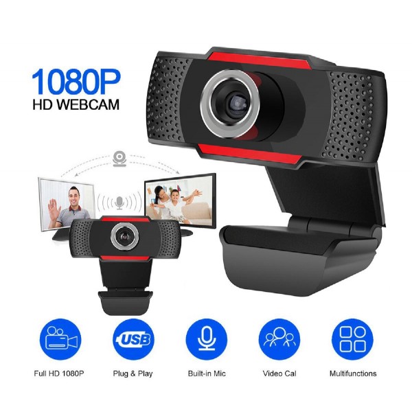 Web κάμερα CAM06, USB, Full HD, μικρόφωνο, Plug & Play, μαύρη