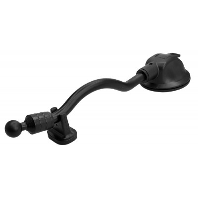 Εύκαμπτος βραχίονας βάσης κινητού με βεντούζα CAR-0011, μαύρος Εύκαμπτος βραχίονας βάσης κινητού με βεντούζα CAR-0011, μαύρος