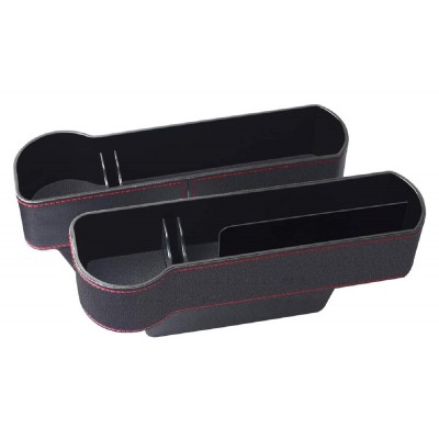 Σετ θηκών για καθίσματα αυτοκινήτου CAR-0014 με ποτηροθήκη, μαύρο, 2τμχ Σετ θηκών για καθίσματα αυτοκινήτου CAR-0014 με ποτηροθήκη, μαύρο, 2τμχ