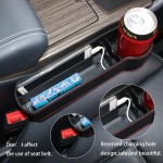 Σετ θηκών για καθίσματα αυτοκινήτου CAR-0014 με ποτηροθήκη, μαύρο, 2τμχ Σετ θηκών για καθίσματα αυτοκινήτου CAR-0014 με ποτηροθήκη, μαύρο, 2τμχ
