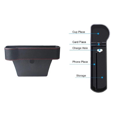 Σετ θηκών για καθίσματα αυτοκινήτου CAR-0014 με ποτηροθήκη, μαύρο, 2τμχ Σετ θηκών για καθίσματα αυτοκινήτου CAR-0014 με ποτηροθήκη, μαύρο, 2τμχ