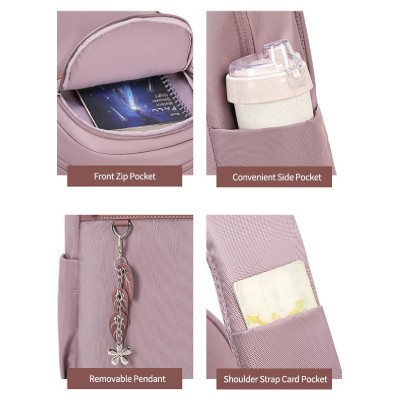 CHANTRIA γυναικεία τσάντα πλάτης CB00648 με θήκη laptop 14.3L", 14L, μωβ CHANTRIA γυναικεία τσάντα πλάτης CB00648 με θήκη laptop 14.3L", 14L, μωβ