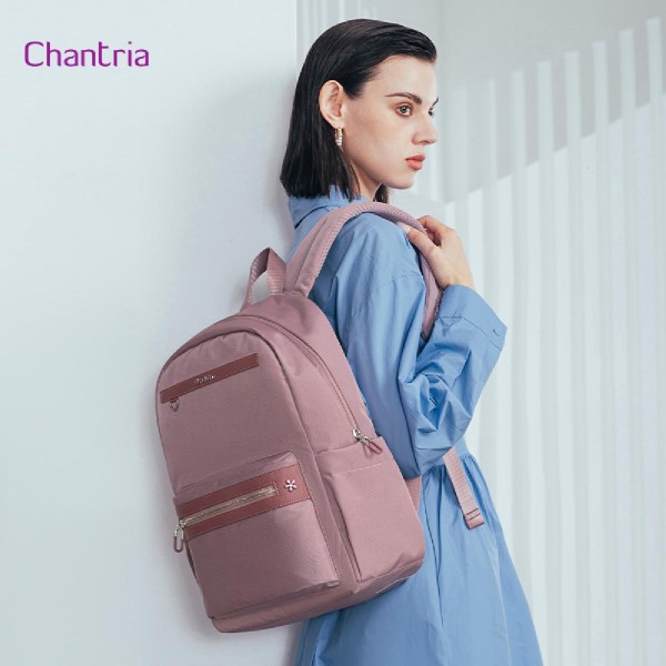CHANTRIA γυναικεία τσάντα πλάτης CB00649 με θήκη laptop 14", 14.3L, μωβ CHANTRIA γυναικεία τσάντα πλάτης CB00649 με θήκη laptop 14", 14.3L, μωβ