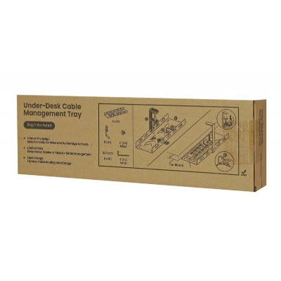 BRATECK cable management γραφείου CC11-10-1, μεταλλικό, 40x12.9x19cm, μαύρο BRATECK cable management γραφείου CC11-10-1, μεταλλικό, 40x12.9x19cm, μαύρο