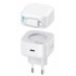 USAMS φορτιστής τοίχου US-CC209 καλώδιο Lightning, USB-C 35W GaN, λευκός