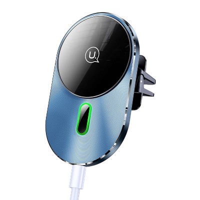 USAMS ασύρματος φορτιστής & βάση αυτοκινήτου US-CD170, 15W, γκρι USAMS ασύρματος φορτιστής & βάση αυτοκινήτου US-CD170, 15W, γκρι