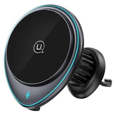 USAMS ασύρματος φορτιστής & βάση αυτοκινήτου US-CD222, 15W, μαύρο USAMS ασύρματος φορτιστής & βάση αυτοκινήτου US-CD222, 15W, μαύρο