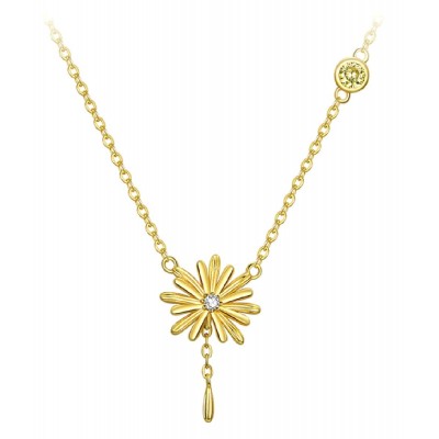 BAMOER κολιέ CHN022 με κυβική ζιρκόνια, ασήμι 925, χρυσό BAMOER κολιέ CHN022 με κυβική ζιρκόνια, ασήμι 925, χρυσό