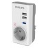 PHILIPS αντάπτορας ρεύματος CHP8010W/10, 1 θέση, USB-C/USB, 380J, λευκός