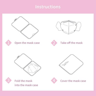 Αντιβακτηριακή θήκη για μάσκα CLN-0037, αδιάβροχη, ροζ Αντιβακτηριακή θήκη για μάσκα CLN-0037, αδιάβροχη, ροζ