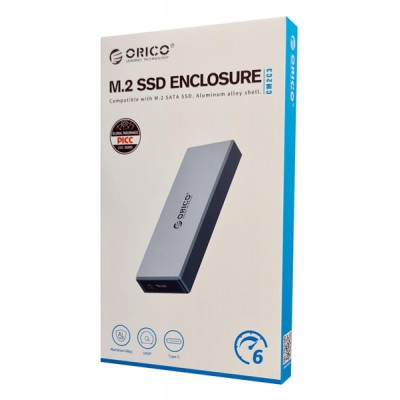 ORICO θήκη για Μ.2 SSD CM2C3-GY-BP, 6Gbps, έως 4TB, γκρι ORICO θήκη για Μ.2 SSD CM2C3-GY-BP, 6Gbps, έως 4TB, γκρι