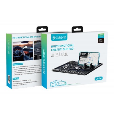 CELEBRAT αντιολισθητική βάση smartphone αυτοκινήτου CP-04 για ταμπλό, μαύρη