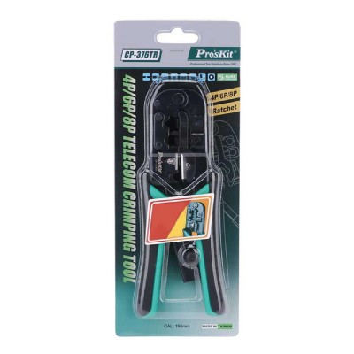 PROSKIT πρέσα ακροδεκτών CP-376TR για καλώδια δικτύου 4P/6P/8P PROSKIT πρέσα ακροδεκτών CP-376TR για καλώδια δικτύου 4P/6P/8P