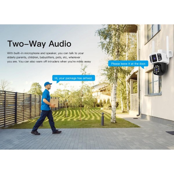 VSTARCAM smart κάμερα CS667DR, dual lens, 3MP, WiFi, SD, PTZ, IP66 VSTARCAM smart κάμερα CS667DR, dual lens, 3MP, WiFi, SD, PTZ, IP66
