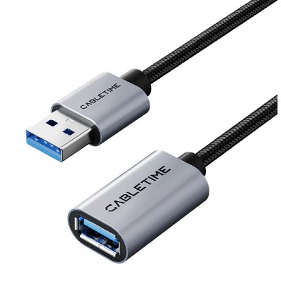 CABLETIME καλώδιο προέκτασης USB CT-AMAF1, 5Gbps, 2m, μαύρο CABLETIME καλώδιο προέκτασης USB CT-AMAF1, 5Gbps, 2m, μαύρο