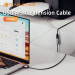CABLETIME καλώδιο προέκτασης USB CT-AMAF1, 5Gbps, 2m, μαύρο