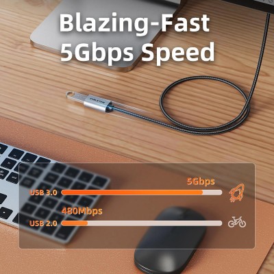 CABLETIME καλώδιο προέκτασης USB CT-AMAF1, 5Gbps, 2m, μαύρο CABLETIME καλώδιο προέκτασης USB CT-AMAF1, 5Gbps, 2m, μαύρο