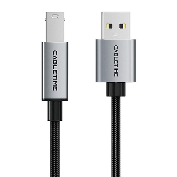 CABLETIME καλώδιο USB σε USB Type B CT-AMBM1, 480Mbps, 3m, μαύρο CABLETIME καλώδιο USB σε USB Type B CT-AMBM1, 480Mbps, 3m, μαύρο