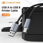 CABLETIME καλώδιο USB σε USB Type B CT-AMBM1, 480Mbps, 3m, μαύρο CABLETIME καλώδιο USB σε USB Type B CT-AMBM1, 480Mbps, 3m, μαύρο