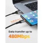 CABLETIME καλώδιο USB σε USB-C CT-AMCM3A, 3A, 2m, μαύρο CABLETIME καλώδιο USB σε USB-C CT-AMCM3A, 3A, 2m, μαύρο