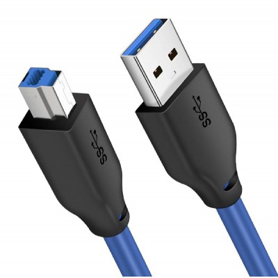 CABLETIME καλώδιο USB σε USB Type B CT-C160-U3-AMBM, 5Gbps, 1m, μπλε CABLETIME καλώδιο USB σε USB Type B CT-C160-U3-AMBM, 5Gbps, 1m, μπλε