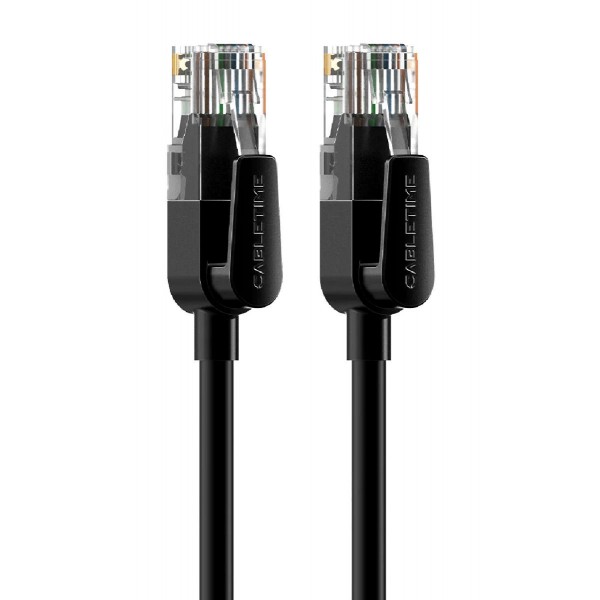 CABLETIME καλώδιο δικτύου CT-CAT6U, CAT 6 UTP, 250 MHz, CCA, 0.5m, μαύρο CABLETIME καλώδιο δικτύου CT-CAT6U, CAT 6 UTP, 250 MHz, CCA, 0.5m, μαύρο