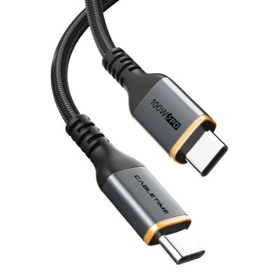 CABLETIME καλώδιο USB-C CT-CM100, 100W PD, 2m, μαύρο CABLETIME καλώδιο USB-C CT-CM100, 100W PD, 2m, μαύρο