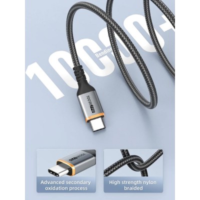 CABLETIME καλώδιο USB-C CT-CM100, 100W PD, 2m, μαύρο CABLETIME καλώδιο USB-C CT-CM100, 100W PD, 2m, μαύρο