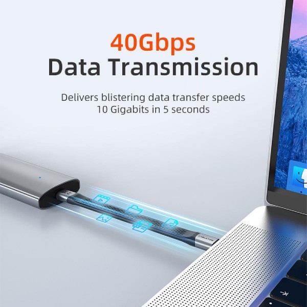 CABLETIME καλώδιο USB-C CT-FU4-AG, flat, 240W, 40Gbps, 8K/60Hz, USB4, 0.15m, μαύρο CABLETIME καλώδιο USB-C CT-FU4-AG, flat, 240W, 40Gbps, 8K/60Hz, USB4, 0.15m, μαύρο