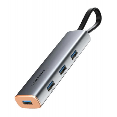 CABLETIME USB-C hub CT-HUBP4, 4x USB θύρες, 5Gbps, γκρι CABLETIME USB-C hub CT-HUBP4, 4x USB θύρες, 5Gbps, γκρι