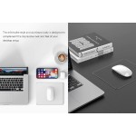 Μεταλλικό mouse pad CT-MP24-AS, 246x202x2mm, ασημί/μαύρο Μεταλλικό mouse pad CT-MP24-AS, 246x202x2mm, ασημί/μαύρο