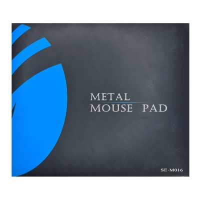 Μεταλλικό mouse pad CT-MP24-AS, 246x202x2mm, ασημί/μαύρο Μεταλλικό mouse pad CT-MP24-AS, 246x202x2mm, ασημί/μαύρο