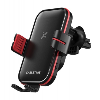 CABLETIME ασύρματος φορτιστής & βάση αυτοκινήτου CT-PH01-PB, 15W, μαύρο CABLETIME ασύρματος φορτιστής & βάση αυτοκινήτου CT-PH01-PB, 15W, μαύρο