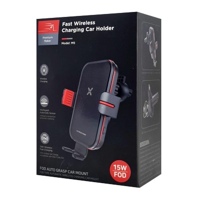 CABLETIME ασύρματος φορτιστής & βάση αυτοκινήτου CT-PH01-PB, 15W, μαύρο CABLETIME ασύρματος φορτιστής & βάση αυτοκινήτου CT-PH01-PB, 15W, μαύρο