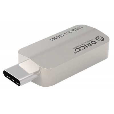 ORICO αντάπτορας USB Type-C σε USB 3.1 CTA2, 3A, ασημί ORICO αντάπτορας USB Type-C σε USB 3.1 CTA2, 3A, ασημί