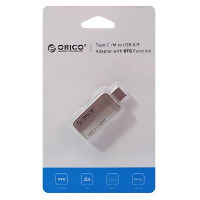 ORICO αντάπτορας USB Type-C σε USB 3.1 CTA2, 3A, ασημί ORICO αντάπτορας USB Type-C σε USB 3.1 CTA2, 3A, ασημί