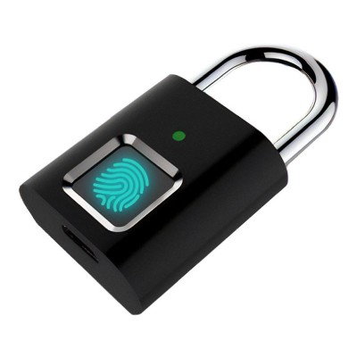 Λουκέτο ασφαλείας με fingerprint CTL-0021, 50mm, μεταλλικό, μαύρο Λουκέτο ασφαλείας με fingerprint CTL-0021, 50mm, μεταλλικό, μαύρο
