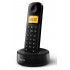 PHILIPS ασύρματο τηλέφωνο D1601B/34, με ελληνικό μενού, μαύρο