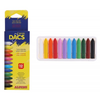ALPINO χρωματιστές κηρομπογιές DA050290, 12 τμχ ALPINO χρωματιστές κηρομπογιές DA050290, 12 τμχ
