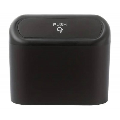 Κάδος απορριμάτων αυτοκινήτου DA211, 13.5x15.5x8cm, μαύρος Κάδος απορριμάτων αυτοκινήτου DA211, 13.5x15.5x8cm, μαύρος