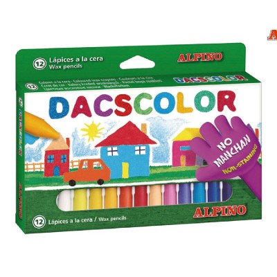 ALPINO χρωματιστές κηρομπογιές DC050290, 12 τμχ ALPINO χρωματιστές κηρομπογιές DC050290, 12 τμχ