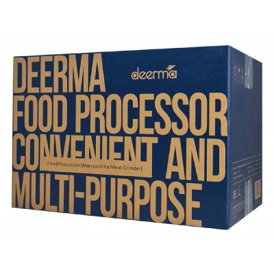 DEERMA πολυκόφτης JR08, με μπαταρία, 3x δοχεία 0.8/1/1.2L, 220W, μπλε DEERMA πολυκόφτης JR08, με μπαταρία, 3x δοχεία 0.8/1/1.2L, 220W, μπλε