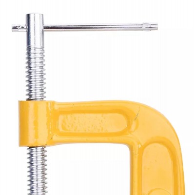 DELI σφιγκτήρας τύπου C DL-G205 με μέγιστο άνοιγμα 125mm, κίτρινος DELI σφιγκτήρας τύπου C DL-G205 με μέγιστο άνοιγμα 125mm, κίτρινος